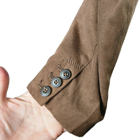 Coldwater Creek Brown Jacket Blazer Polyester Button Clousure sz M - Picture 4 of 10